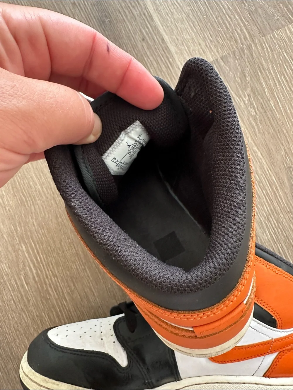 Nike Kids' Air Jordan 1 Mid - Orange / Black / White